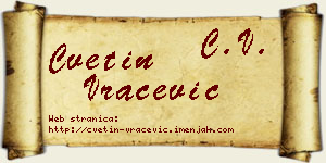 Cvetin Vračević vizit kartica